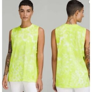 Lululemon All Yours Tank Top Marmoleado Tie Dye Highlight Yellow